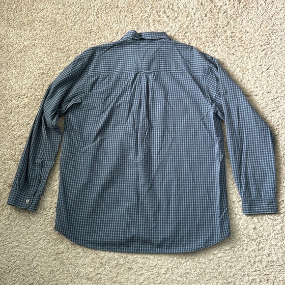 EUC Men’s Button Down The North Face Blue Checkered Long Sleeve Shirt Size XL - Picture 6 of 9